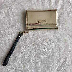 Kate Spade gold clutch/wristlet